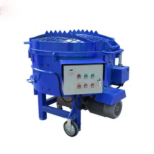 Cấu trúc nhỏ gọn điện vật liệu chịu lửa trang web sử dụng di động castable Pan Mixer với áp lực cao nước rửa thiết bị