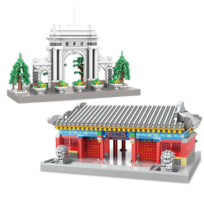 MOYU Tsinghua et université de pékin, puzzle 3D, modèles de briques, assemblage Architectural pour adultes de renommée mondiale, Mini blocs de construction
