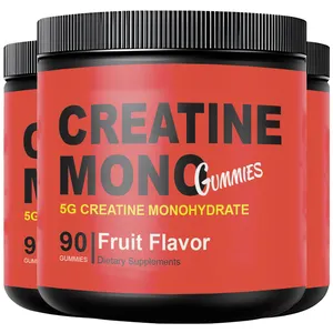 Preentrenamiento Suplementos deportivos Creatina Monohidrato Gummies Candy 90 60 120 Gummy