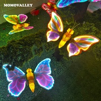 Momovalley 12V 64Cm jaune lumière LED décoration IP65 extérieur jardin été Festival paysage éclairage décoratif pour IP65