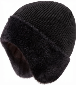 Custom Logo Design Glow in the Dark Polyester Unisex Warm Beanie Knitted Winter <b>Hat</b> Solid Common Travel Beach - Product Image 1
