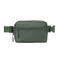 Sac banane unisexe en nylon imperméable pour sport, randonnée, course à pied, avec fermeture à cordon, ajustable, pour la gym et le fitness