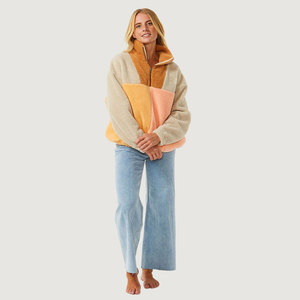 Veste <span class=keywords><strong>polaire</strong></span> <span class=keywords><strong>Sherpa</strong></span> réversible de haute qualité à logo personnalisé unisexe 100% polyester doux <span class=keywords><strong>1</strong></span>/<span class=keywords><strong>2</strong></span> <span class=keywords><strong>sweat</strong></span> <span class=keywords><strong>polaire</strong></span> <span class=keywords><strong>Sherpa</strong></span> zippé pour homme - Product Image 3