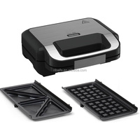 Aifa Machine à sandwich nouveau design Machine à sandwich électrique 3 en 1 Machine à sandwich à assiette plate Machine à hamburger