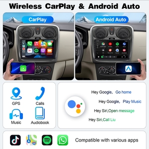 Dispositivo Audio per Auto Rhythm Wireless Carplay BT 5.0 con Trasmissione del Segnale Veloce e Stabile per Renault <span class=keywords><strong>Lodgy</strong></span> 2021 <span class=keywords><strong>Dokker</strong></span> 2012-2020 - Product Image 3
