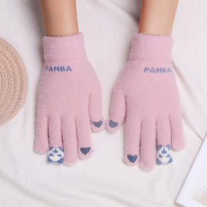 Gants anti-froid pour écran tactile Gants et mitaines chauds d'hiver en coton pour femmes - Product Image 2