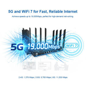 El <span class=keywords><strong>mejor</strong></span> enrutador 5G CPE OpenWRT tribanda Wi-Fi 7, enrutador inalámbrico de alta velocidad, <span class=keywords><strong>sistema</strong></span> Wi-Fi de malla fácil MTK7988AV, enrutador <span class=keywords><strong>Wifi</strong></span> inalámbrico - Product Image 2