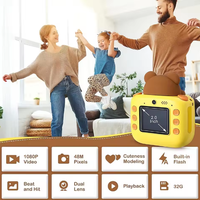 Appareil photo instantané miniature K27 pour enfants, écran de 2 pouces, 4 filtres, prise de vue en continu, double objectif, Full HD, meilleur cadeau de Noël