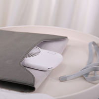 Ventilateur pliable portatif USB rechargeable, mini, trois vitesses avec lumière, pour l'été, rafraîchisseur d'air, extérieur, voyage, voiture, maison