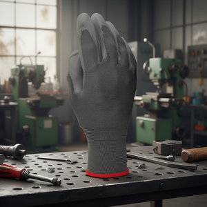 Guantes de poliéster Ttake con revestimiento de poliuretano, nivel de corte 7, para uso industrial - Product Image 3