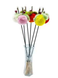 מפעל מותאם אישית באיכות גבוהה חתול קטיפה צעצוע אינטראקטיבי חתול טיזר צעצוע עם קטיפה - Product Image 3