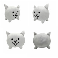 La bataille des chats jeu de poupée périphériques jouets en peluche drôle rond chats blancs jouets en peluche populaires les chats de bataille cadeaux de poupée en peluche