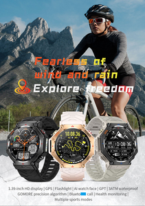 Reloj Inteligente Deportivo para Exteriores KC91, Resistente al Agua 3ATM, Asistente de Voz, Monitoreo de Salud, Batería de 530 mAh, Reloj Inteligente con GPS y Linterna - Product Image 5