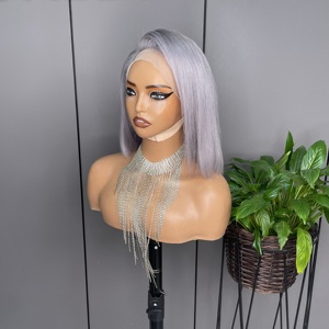 Grande qualità dei grossisti di osso lisci 13x4 capelli umani frontali 6 pollici di pizzo frontale parrucche SDD di alta qualità - Product Image 5