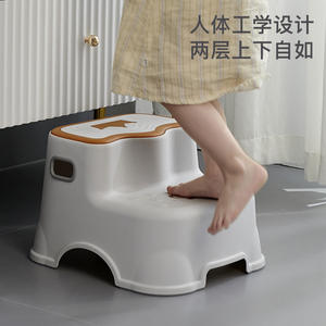 Repose-pieds en plastique pour bébé, marchepied antidérapant épaissi pour toilettes, 0-12 mois, fabriqué au Zhejiang - Product Image 2