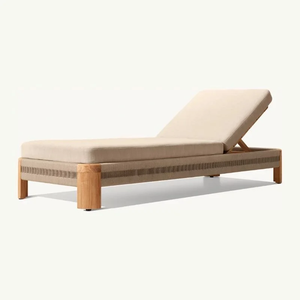 Chaise longue <span class=keywords><strong>de</strong></span> luxe en teck pour l'extérieur, villa, hôtel, <span class=keywords><strong>jardin</strong></span>, piscine, mobilier <span class=keywords><strong>de</strong></span> bord <span class=keywords><strong>de</strong></span> mer - Product Image 2