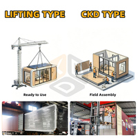 Maison Capsule Modulaire Préfabriquée CKD Apple Cabin en Kit pour Bureau, Chantier et Zone Scénique