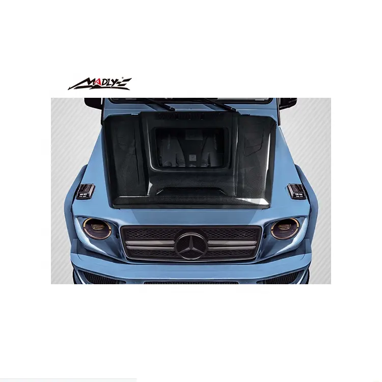 Karbon Fiber W463 Hood Mercedes G sınıfı W463 pencere Hood 2000-2021 yıl