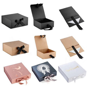 Boîte-cadeau rigide et pliable en carton, boîte-cadeau magnétique de luxe avec Logo ouvert <span class=keywords><strong>à</strong></span> <span class=keywords><strong>rabat</strong></span>, pièces - Product Image 5
