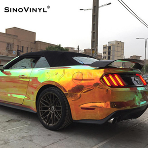 CR-05 Chrome arc-en-ciel Auto voiture vinyle saphir bleu holographique voiture vinyle pour Auto mystérieux brillant voiture emballage <span class=keywords><strong>Film</strong></span> - Product Image 6