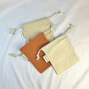Custom Logo High Quality Multiple Colors Organic Muslin Cotton <b>Pouch</b> Natural Cotton Jewelry <b>Pouch</b> Canvas <b>Drawstring</b> Dust Bag - Product Image 1