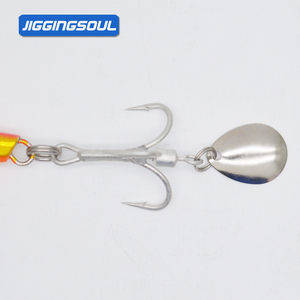 1pcs thép carbon cao biển câu cá ba ba móc 2 #4 #6 #8 # xoay sequined treble móc cho bass cho vị trí Sông - Product Image 1