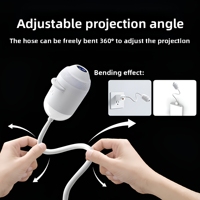Mini Proyector de Luz Nocturna con Forma de Estrella, Alimentado por USB, Ajustable, para Dormitorio, Techo, Galaxia, Cielo, Decoración Ambiental, Lámpara para Niños, Fiesta, Hogar, Regalo