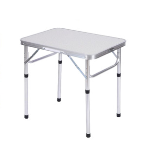 Aluminum Alloy Folding <b>Table</b> Rectangular Pearl White Outdoor Camping Portable Minimalist Design 4 Seater - Product Image 1