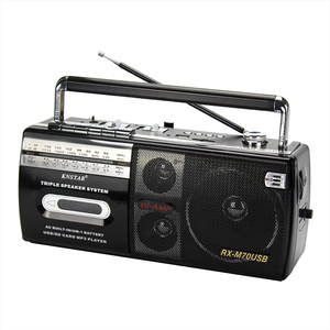 Cassette Radio <b>Retro</b> <b>Boombox</b> Player AC Powered or Battery Operated Stereo AM/FM Radio With Speaker - Product Image 5