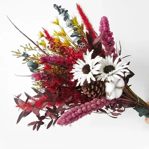 Bouquet de fleurs séchées naturelles de haute qualité pour la décoration de la maison, fleurs et plantes préservées éternelles - Product Image 5