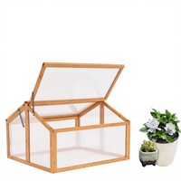 OTXIINXIIN-Serre d'extérieur en bois portable, maison de jardin pour plantes, maisons d'hiver en bois de sapin massif pour plantes