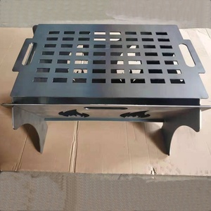 <span class=keywords><strong>Table</strong></span> de foyer rectangulaire pliable avec foyer en acier amovible, portable pour camping et terrasse, <span class=keywords><strong>brasero</strong></span>, direct usine OEM - Product Image 3