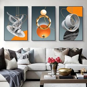 Maison hôtel bureau décoration murale cristal porcelaine poisson avec cadre en alliage d'aluminium peinture sur verre avec crist - Product Image 2