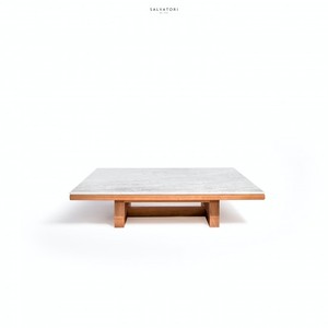 Salvatori Span tavolino interno durevole in metallo e legno mobili da soggiorno con stile di Design europeo per uso ufficio a casa - Product Image 1