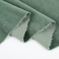 Vente en gros 250g Tissu en velours de coton Technique tricotée chaude et plate non élastique pour gilets de costume et Cheongsam