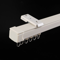 Rail de rideau en aluminium à commande par cordon, moderne, pour la décoration de bureau à domicile, tête de rail facile à installer, accessoires