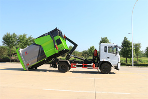Dongfeng Foton JAC JMC Old Henllow Shacmanetc. Garbage Transfer Truck Telescopic Arm Rear Loader 4x2 Drive <b>Wheel</b> Manual Engine - Product Image 5