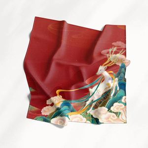 Pañuelos de Seda para Mujer, Pañuelo de Cabeza de Seda Premium, Pañuelo de Seda Personalizado de Alta Calidad, Impresión Resistente a la Decoloración para Boutiques de Moda - Product Image 4