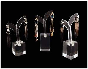 Ensemble <span class=keywords><strong>de</strong></span> présentoirs <span class=keywords><strong>de</strong></span> boucles d'oreilles en acrylique transparent, 3 pièces, haut <span class=keywords><strong>de</strong></span> gamme, accessoires Photo, bijoux en vogue, Style moderne - Product Image 4