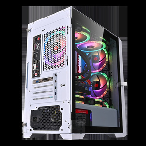 Carcasa de ordenador RGB ATX, armazón para juegos y Torres, <span class=keywords><strong>CPU</strong></span>, ITX, ATX, con ventiladores rgb - Product Image 3