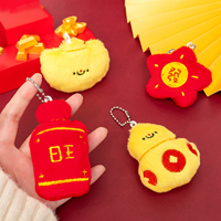 Alliage Joker Sac à dos Pendentif Poupée Porte-clés Peluche Bibelots Yuanbao Gourde Poupée Porte-clés Léger Accessoire
