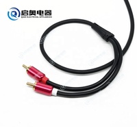 Adaptateur stéréo 3.5mm mâle vers 2 RCA mâle Câble stéréo 3.5mm avec connecteur RCA pour accessoires de connecteur d'équipement AV