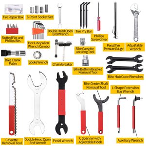 44pcs Professional Bike Repair <b>Tool</b> Kit Maintenance <b>Tool</b> <b>Set</b> for Mountain Bike Road Bike Maintenance - Product Image 5