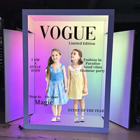 Vogue Photo Booth Magazine sans fil avec rotation automatique Selfie Gratuit avec logo personnalisé