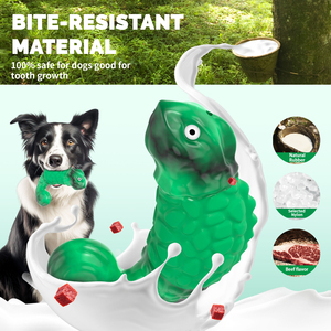 Nouveaux jouets pour chiens personnalisés, <span class=keywords><strong>jouet</strong></span> à mâcher durable pour chiens, forme de caméléon, jouets à mâcher qui couinent pour chiens - Product Image 3