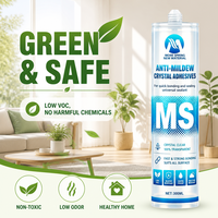 Colle époxy non toxique et inodore, haute transparence, adhésif cristallin pour briques, étanche pour la décoration intérieure et l'étanchéité