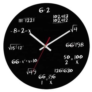 Reloj de Pared Creativo para Sala de Estar, Relojes Modernos con Fórmulas Matemáticas, Decoración para el Hogar con <span class=keywords><strong>Ecuaciones</strong></span> Matemáticas Simples para Cuarto de Estudio - Product Image 2