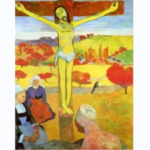 Il Cristo giallo di Paul Gauguin dipinti famosi tela arte della parete camera da letto decorazione della parete per soggiorno decorazioni murali