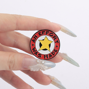 Một nỗ lực đã được thực hiện men Pin cầu vồng Sao huy chương Trâm hài hước thành tích huy hiệu đồ trang sức quà tặng cho bạn bè bán buôn - Product Image 4
