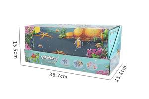 Kit d'extraction de pierres en forme d'étoile de mer-Kit de creuser des poissons et des pierres précieuses jouets - Product Image 6